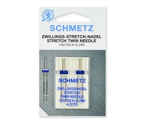 Иглы Schmetz двойные стрейч № 75/4.0, 2 шт.