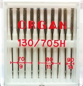 Иглы Organ стандартные № 70(4), 80(4), 90(2), 10 шт.
