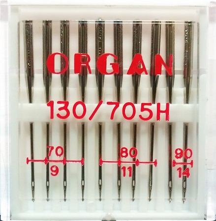 Иглы Organ стандартные № 70(4), 80(4), 90(2), 10 шт.