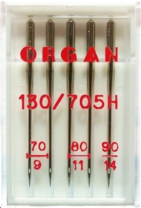 Иглы Organ стандартные № 70(2), 80(2), 90, 5 шт.