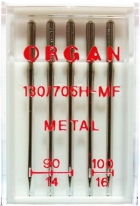Иглы Organ метафил № 90(3),100(2), 5 шт.
