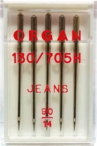 Иглы Organ джинс № 90, 5 шт.