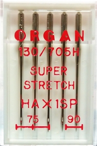 Иглы Organ суперcтрейч № 75(2), 90(3), 5 шт.
