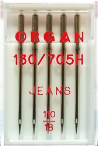 Иглы Organ джинс № 110, 5 шт.