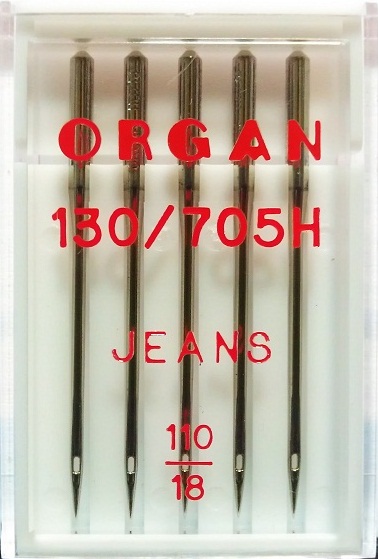 Иглы Organ джинс № 110, 5 шт.
